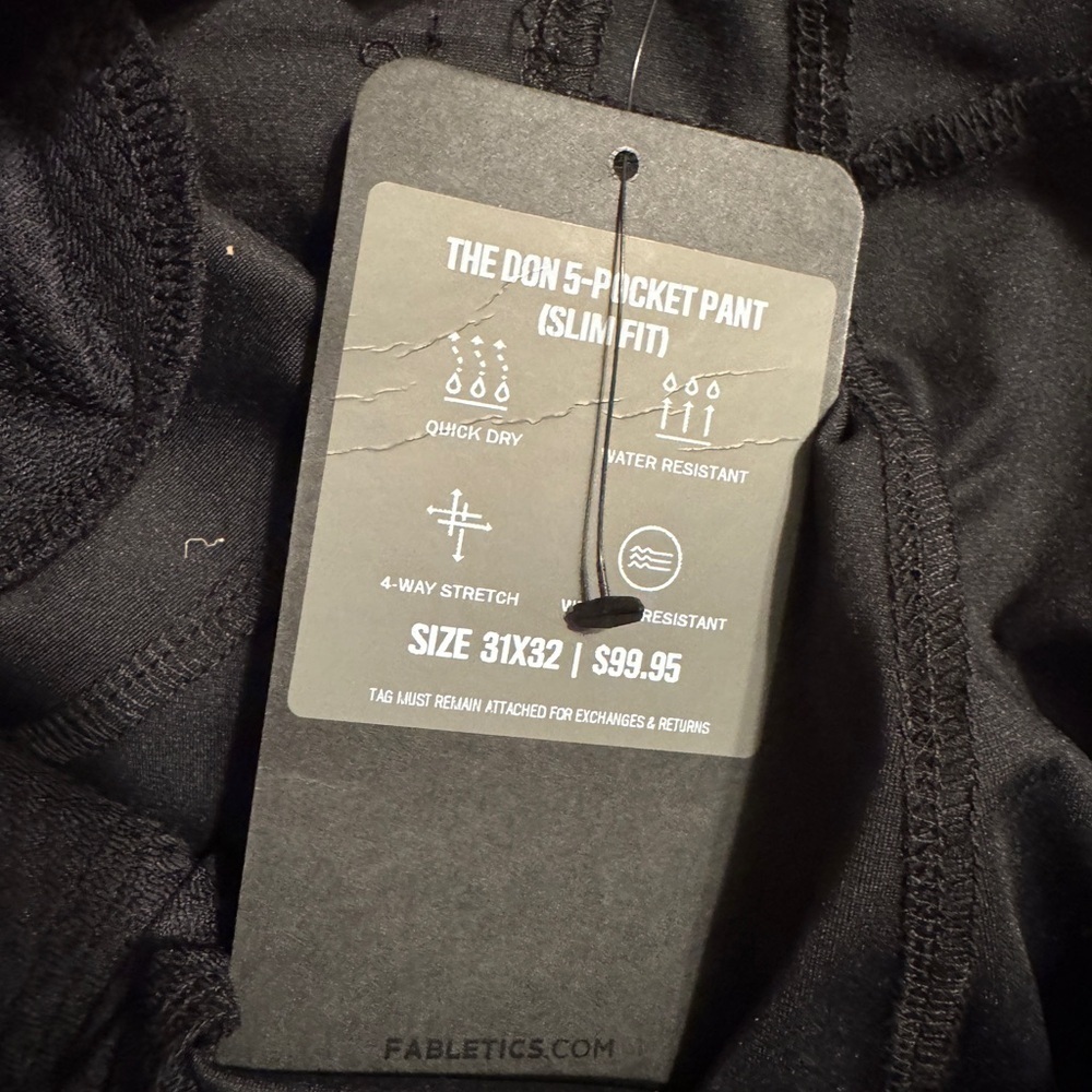 Fabletics The Don 5-Pocket Pant (slim Fit) 31x32 - Picture 9 of 9
